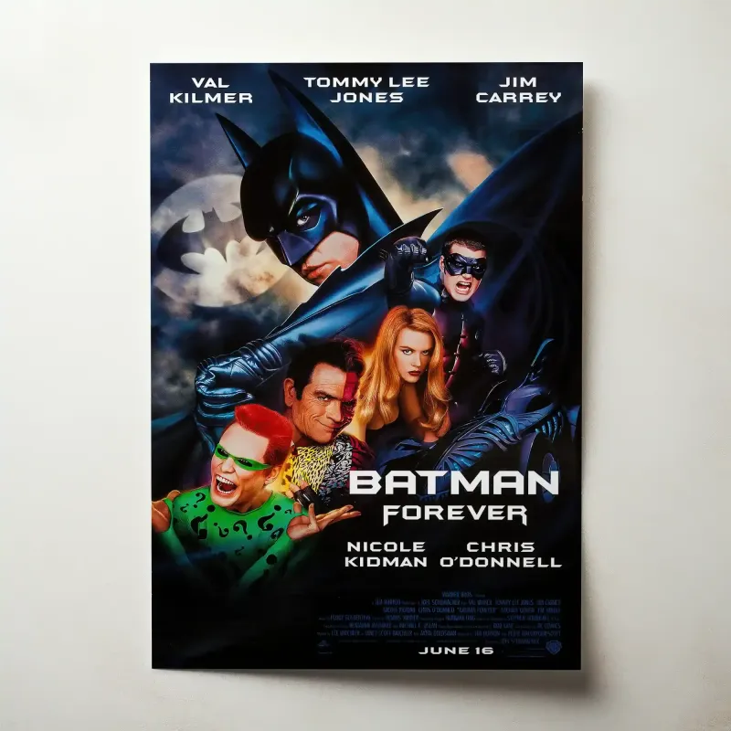 Batman Fine Batman Forever 1990's Fine Art Movie Poster - Buy Now!