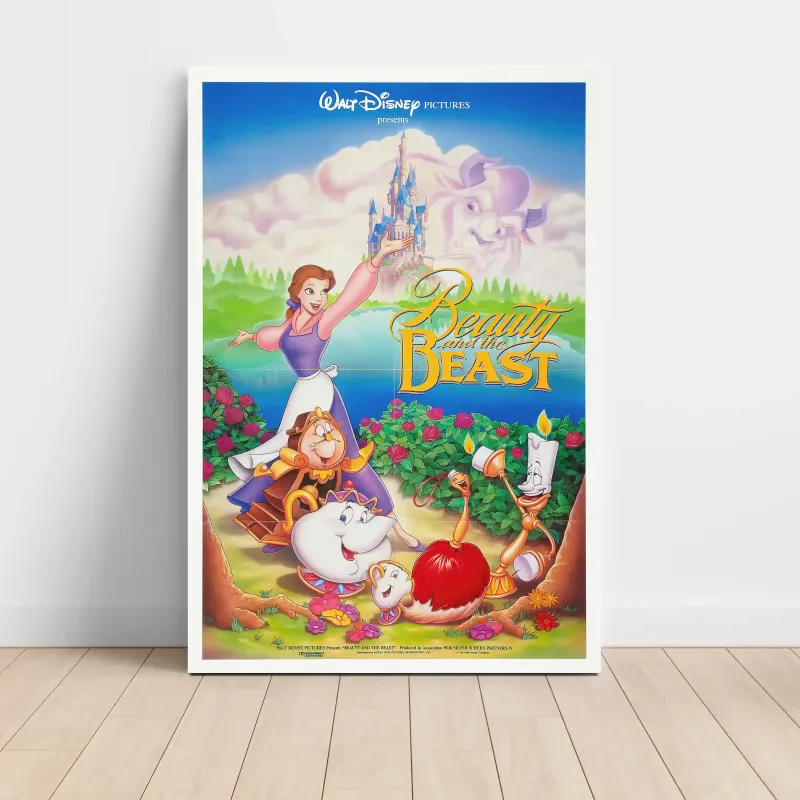 Beauty And The Beast 1990's Fine Art Movie Poster Beauty And The Beast 1990's Fine Art Movie Poster