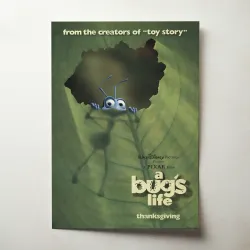 A Bug's Life (1998) Fine Art Movie Poster