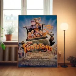 Flintstones 1990's Fine Art Movie Poster - Vintage Collectible