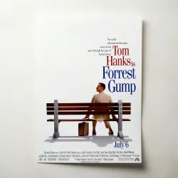 Forrest Gump 1990's Fine Art Movie Poster - Iconic Decor