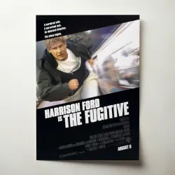 The Fugitive 1990's Fine Art Movie Poster - Classic Collectible