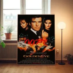 Goldeneye 1990's Fine Art Movie Poster - Iconic Collectible