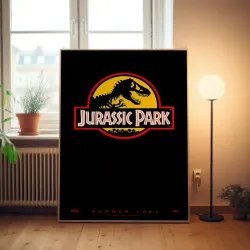 Jurassic Park 1990's Fine Art Movie Poster - Iconic Design