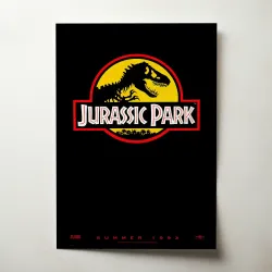 Jurassic Park 1990's Fine Art Movie Poster - Iconic Design