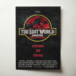 Jurassic Park The Lost World 1990's Fine Art Movie Poster