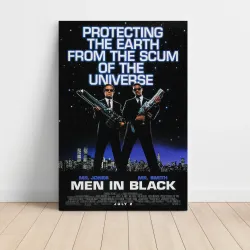 Men In Black 1990's Fine Art Movie Poster - Iconic Design