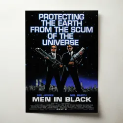 Men In Black 1990's Fine Art Movie Poster - Iconic Design