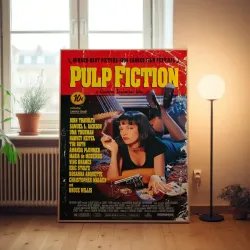 Pulp Fiction 1990's Fine Art Movie Poster - Iconic Design