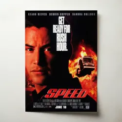 1990's Speed Fine Art Movie Poster - Vintage Collectible