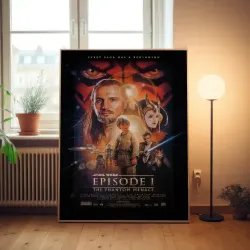 Star Wars Episode 1 Fine Art Poster | 1990's Classic