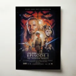 Star Wars Episode 1 Fine Art Poster | 1990's Classic