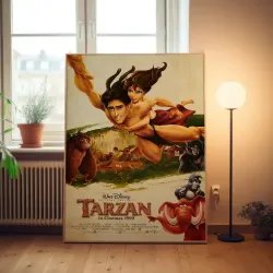 Tarzan 1990's Fine Art Movie Poster - Vintage Collectible