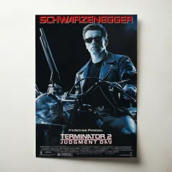 Terminator 2 : Judgment Day 1990's Fine Art Movie Poster