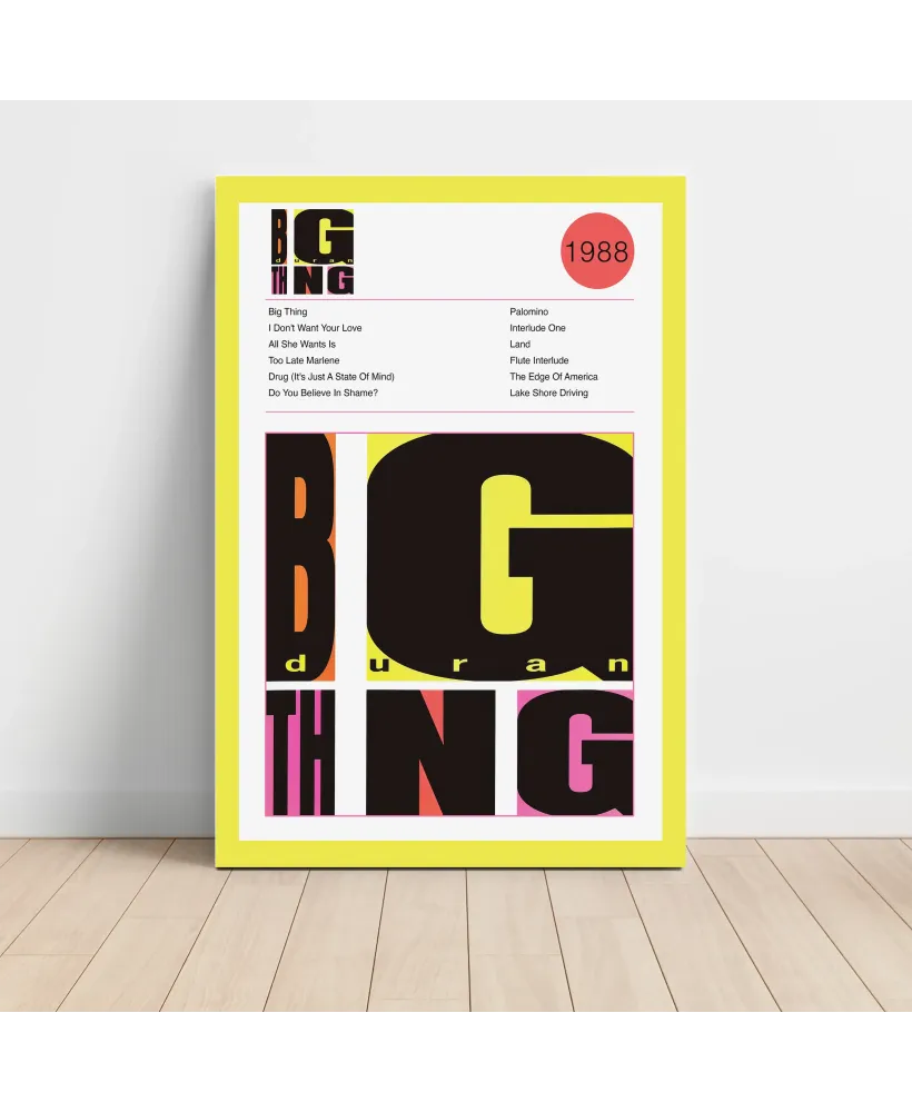 Duran Duran – Big Thing Fine Art Album Poster Duran Duran – Big Thing Fine Art Album Poster
