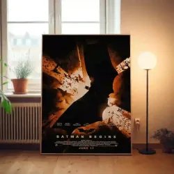 Batman Begins Fine Art Poster - 2000's Movie Collectible