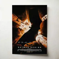 Batman Begins (2005) Fine Art Movie Poster