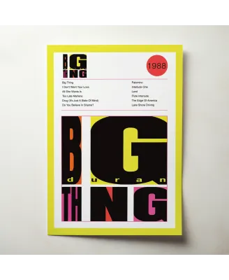 Duran Duran – Big Thing Fine Art Album Poster