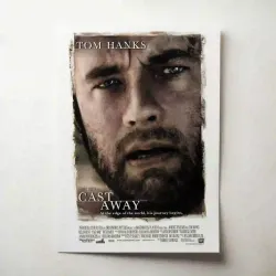 Cast Away Fine Art Poster | Iconic 2000's Movie Decor