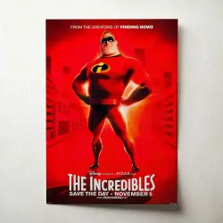 The Incredibles (2004) Fine Art Movie Poster