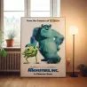 Monsters Inc Fine Art Poster | 2000's Movie Collectible