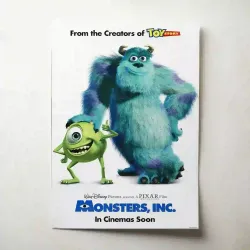 Monsters Inc Fine Art Poster | 2000's Movie Collectible
