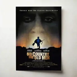No Country for Old Men Fine Art Movie Poster - 2000's Classic