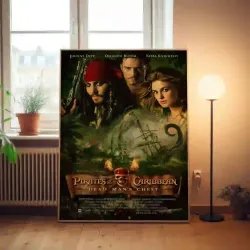 Pirates of the Caribbean Dead Mans Chest Fine Art 2000's Movie Poster