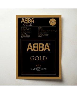 ABBA – Gold (Greatest Hits) Fine Art Album Poster - Music Decor