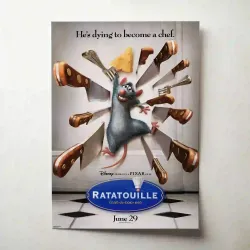 Ratatouille (2007) Fine Art Movie Poster