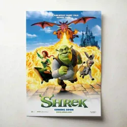 Shrek Fine Art Poster | Iconic 2000's Movie Decor