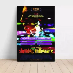Slumdog Millionaire Fine Art Poster | 2000's Movie Classic