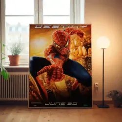 Spiderman 2 Fine Art Poster | 2000's Movie Collectible