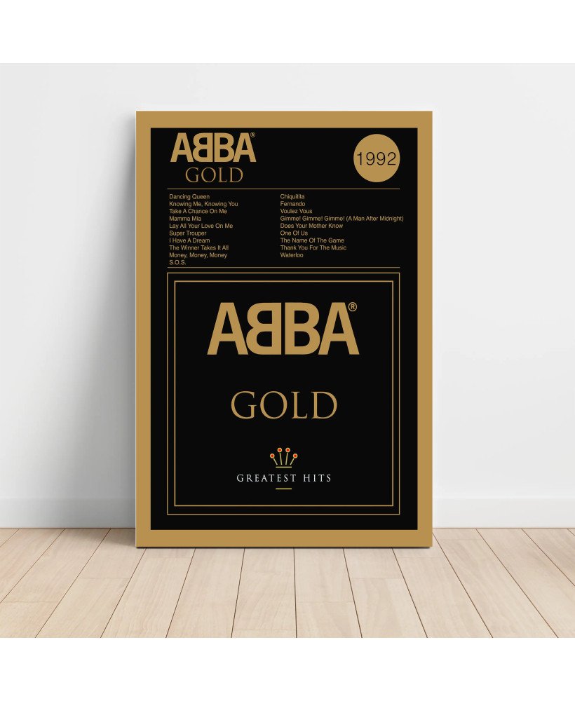 ABBA – Gold (Greatest Hits) Fine Art Album Poster - Music Decor