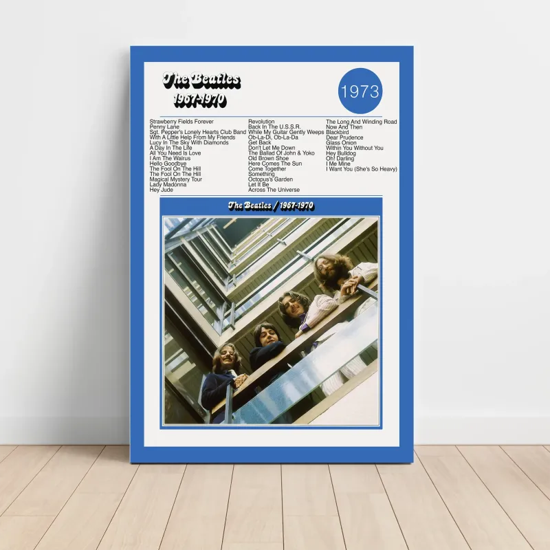 The Beatles – 1967-1970 Blue Album Fine Art Album Poster The Beatles – 1967-1970 Blue Album Fine Art Album Poster