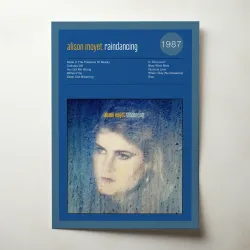 Alison Moyet – Raindancing Fine Art Album Poster - Music Decor