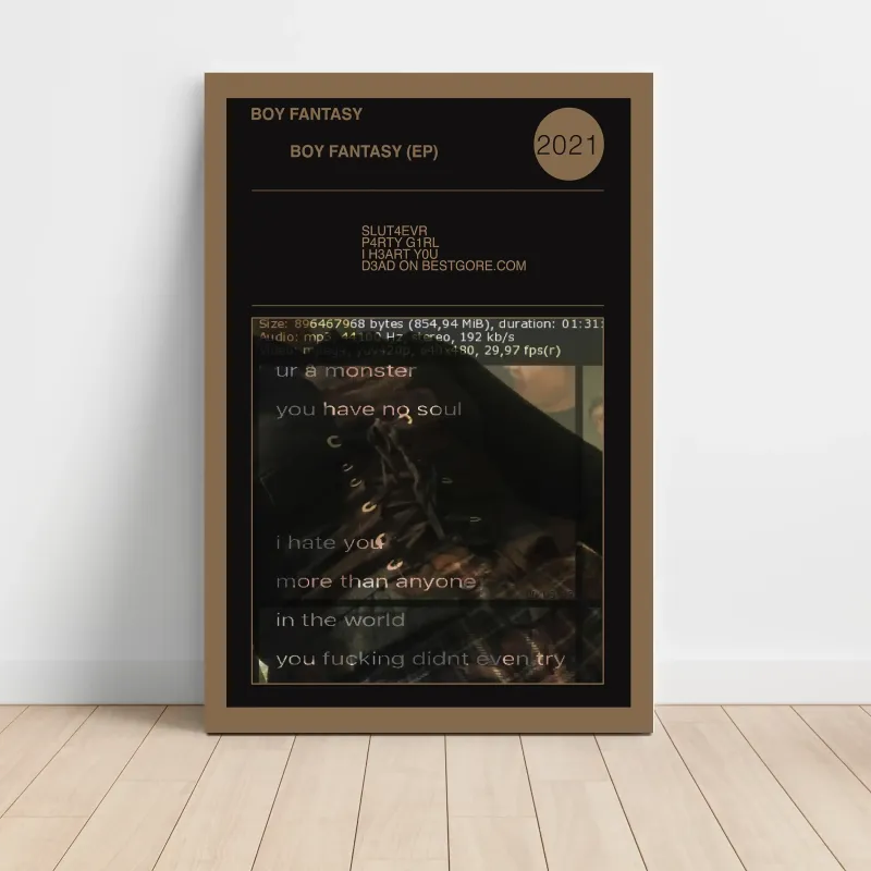 Boy Fantasy - Boy Fantasy EP Fine Art Album Poster - Unique Music Boy Fantasy - Boy Fantasy EP Fine Art Album Poster - Unique Music