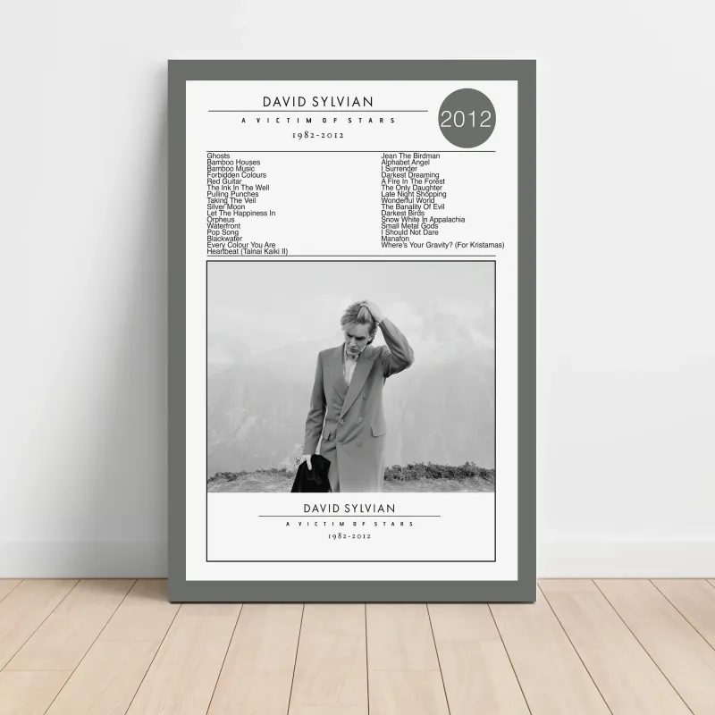 David Sylvian – A Victim Of Stars 1982 - 2012 Fine Art Album Poster