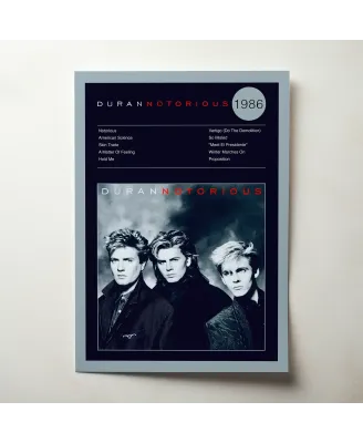 Duran Duran – Notorious Fine Art Album Poster