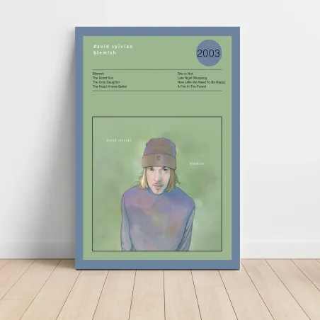 David Sylvian – Blemish Fine Art Album Poster for Music Lovers