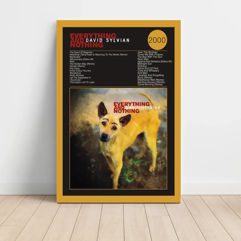 David Sylvian – Everything And Nothing Fine Art Album Poster