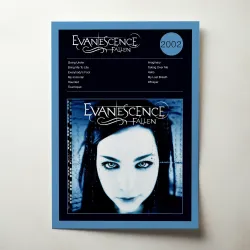 Evanescence – Fallen Fine Art Album Poster for Music Lovers