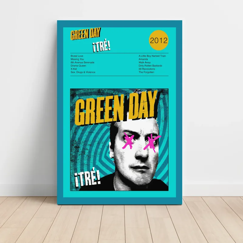 Green Day – ¡TRÉ! Fine Art Album Poster | Music Decor