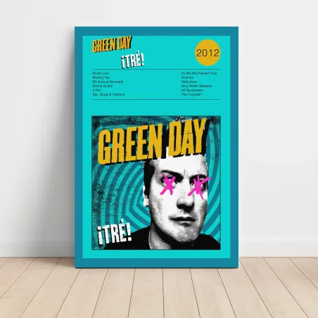 Green Day – ¡TRÉ! Fine Art Album Poster | Music Decor