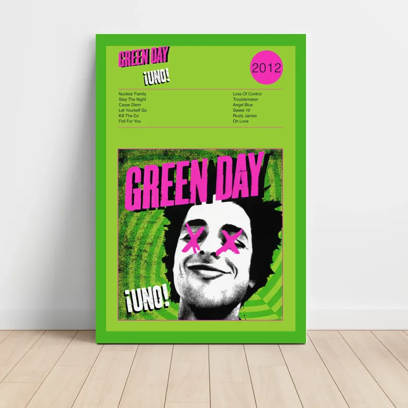 Green Day – ¡Uno! Fine Art Album Poster | Music Decor