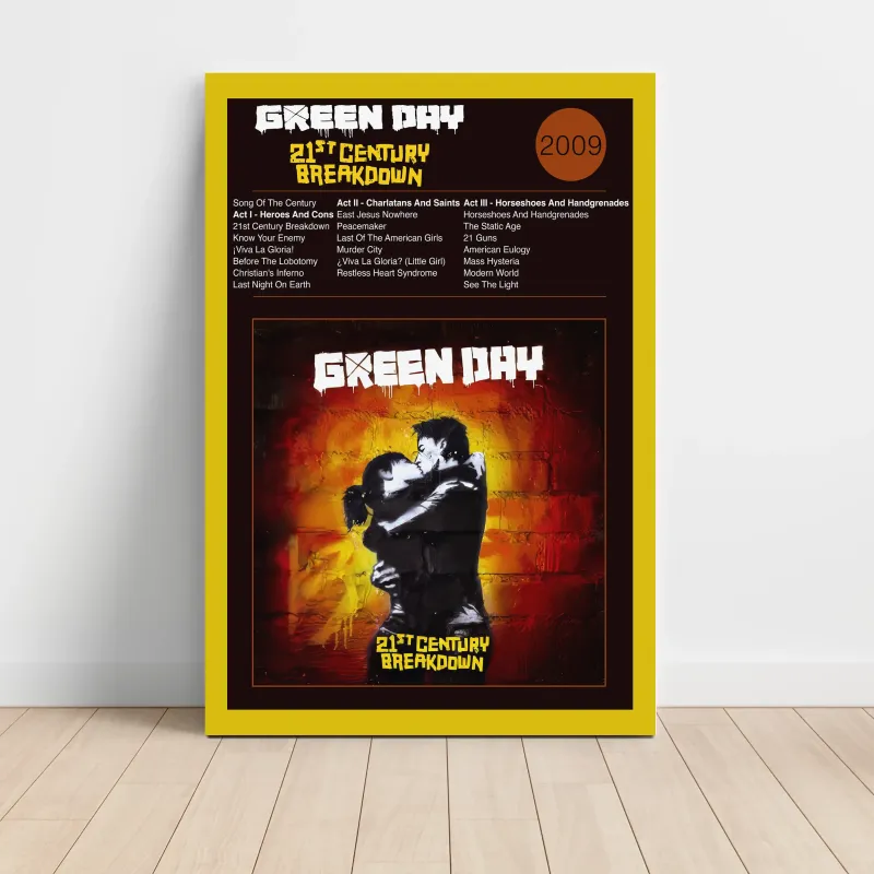 Green Day – 21st Century Breakdown Fine Art Album Poster