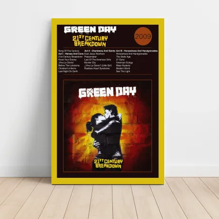 Green Day – 21st Century Breakdown Fine Art Album Poster