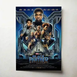 Black Panther (2018) Fine Art Movie Poster