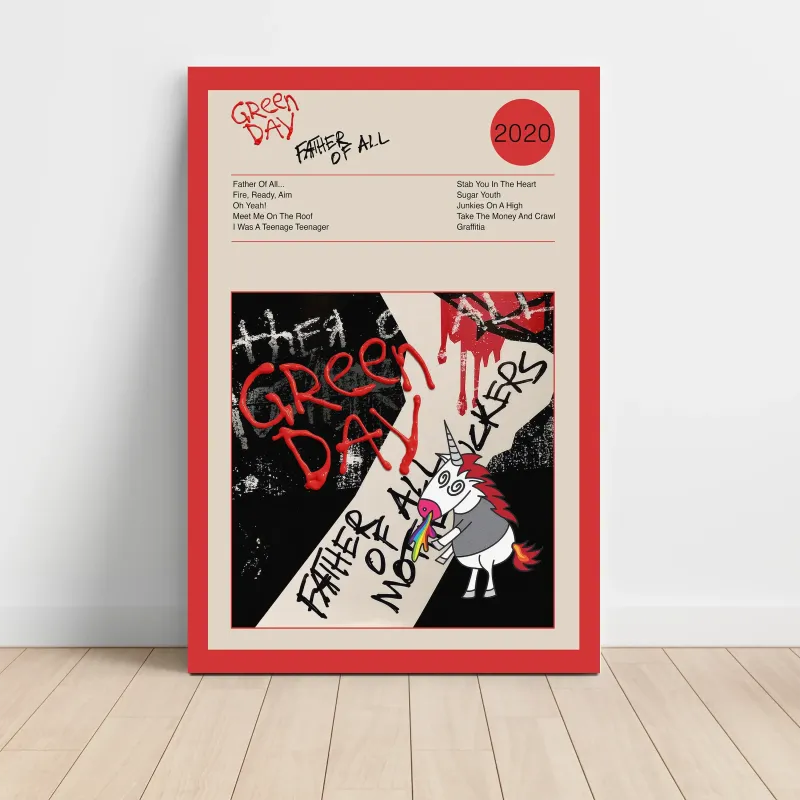 Green Day – Father Of All Fine Art Album Poster for Fans