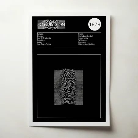 Joy Division – Unknown Pleasures Fine Art Album Poster